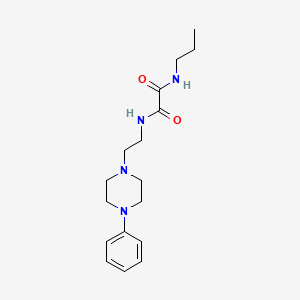 molecular formula C17H26N4O2 B2844750 N1-(2-(4-phenylpiperazin-1-yl)ethyl)-N2-propyloxalamide CAS No. 1049368-81-1