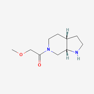 molecular formula C10H18N2O2 B2844765 1-[(3As,7aS)-1,2,3,3a,4,5,7,7a-octahydropyrrolo[2,3-c]pyridin-6-yl]-2-methoxyethanone CAS No. 2137935-80-7
