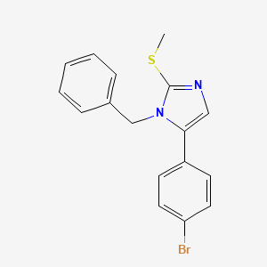 1-benzyl-5-(4-bromophenyl)-2-(methylthio)-1H-imidazole