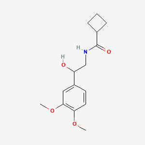 molecular formula C15H21NO4 B2844779 N-(2-(3,4-dimethoxyphenyl)-2-hydroxyethyl)cyclobutanecarboxamide CAS No. 1797616-03-5