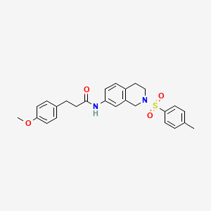 3-(4-methoxyphenyl)-N-(2-tosyl-1,2,3,4-tetrahydroisoquinolin-7-yl)propanamide