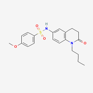 N-(1-butyl-2-oxo-1,2,3,4-tetrahydroquinolin-6-yl)-4-methoxybenzenesulfonamide