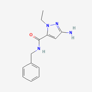 3-amino-N-benzyl-1-ethyl-1H-pyrazole-5-carboxamide
