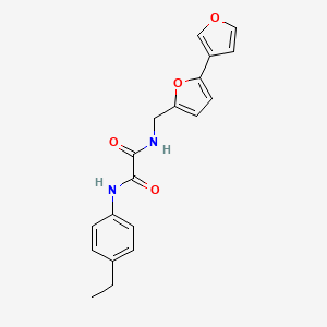 molecular formula C19H18N2O4 B2844784 N1-([2,3'-bifuran]-5-ylmethyl)-N2-(4-ethylphenyl)oxalamide CAS No. 2034567-80-9