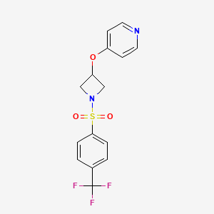 4-[1-[4-(Trifluoromethyl)phenyl]sulfonylazetidin-3-yl]oxypyridine
