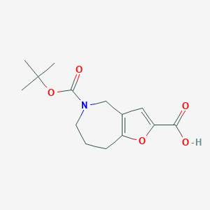 5-[(tert-butoxy)carbonyl]-4H,5H,6H,7H,8H-furo[3,2-c]azepine-2-carboxylic acid