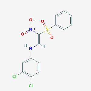 N-[(E)-2-(benzenesulfonyl)-2-nitroethenyl]-3,4-dichloroaniline