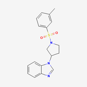 1-(1-(m-tolylsulfonyl)pyrrolidin-3-yl)-1H-benzo[d]imidazole