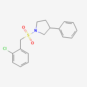 1-((2-Chlorobenzyl)sulfonyl)-3-phenylpyrrolidine