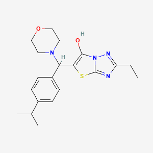 2-Ethyl-5-((4-isopropylphenyl)(morpholino)methyl)thiazolo[3,2-b][1,2,4]triazol-6-ol