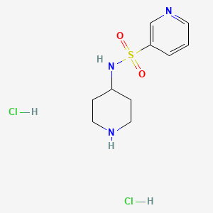 molecular formula C10H17Cl2N3O2S B2844805 N-(Piperidin-4-yl)pyridine-3-sulfonamidedihydrochloride CAS No. 1233955-53-7