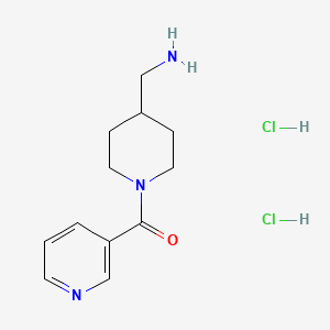 [4-(Aminomethyl)piperidin-1-yl](pyridin-3-yl)methanone dihydrochloride