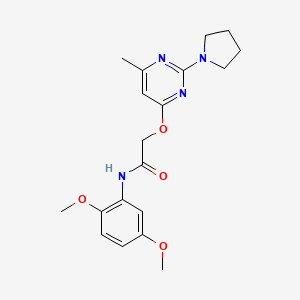 2-(2-bromophenyl)-N-{[5-(piperidin-1-ylsulfonyl)-2-thienyl]methyl}acetamide