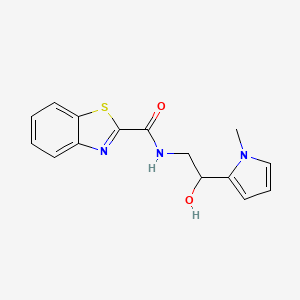 N-(2-hydroxy-2-(1-methyl-1H-pyrrol-2-yl)ethyl)benzo[d]thiazole-2-carboxamide