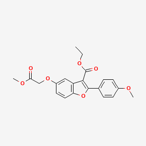 Ethyl 5-(2-methoxy-2-oxoethoxy)-2-(4-methoxyphenyl)-1-benzofuran-3-carboxylate