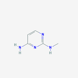 molecular formula C5H8N4 B2844840 N-(4-氨基嘧啶-2-基)-N-甲基胺 CAS No. 22404-42-8