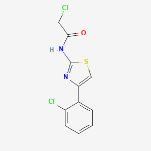 2-chloro-N-[4-(2-chlorophenyl)-1,3-thiazol-2-yl]acetamide