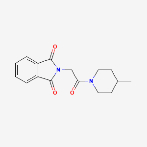 2-(2-(4-Methylpiperidin-1-yl)-2-oxoethyl)isoindoline-1,3-dione