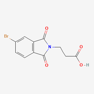 3-(5-bromo-1,3-dioxo-1,3-dihydro-2H-isoindol-2-yl)propanoic acid