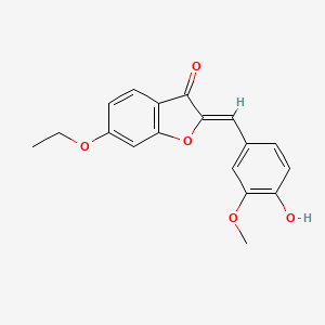 (Z)-6-ethoxy-2-(4-hydroxy-3-methoxybenzylidene)benzofuran-3(2H)-one