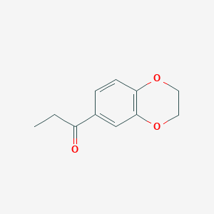 molecular formula C11H12O3 B2844903 1-(2,3-Dihydro-1,4-benzodioxin-6-yl)propan-1-one CAS No. 20632-12-6