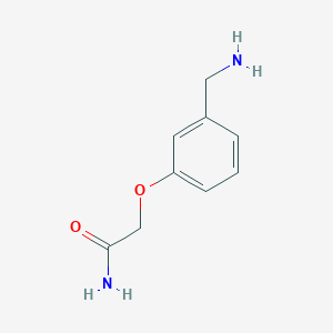 molecular formula C9H12N2O2 B2844909 2-[3-(Aminomethyl)phenoxy]acetamide CAS No. 926221-12-7