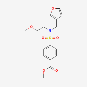 molecular formula C16H19NO6S B2844910 methyl 4-{[(furan-3-yl)methyl](2-methoxyethyl)sulfamoyl}benzoate CAS No. 1421458-17-4