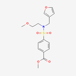 methyl 4-(N-(furan-3-ylmethyl)-N-(2-methoxyethyl)sulfamoyl)benzoate