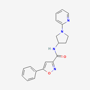 5-phenyl-N-(1-(pyridin-2-yl)pyrrolidin-3-yl)isoxazole-3-carboxamide