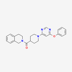 2-{[1-(6-Phenoxypyrimidin-4-yl)piperidin-4-yl]carbonyl}-1,2,3,4-tetrahydroisoquinoline