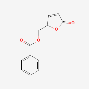 molecular formula C12H10O4 B2844915 (5-Oxo-2,5-dihydrofuran-2-yl)methyl benzoate CAS No. 85339-35-1