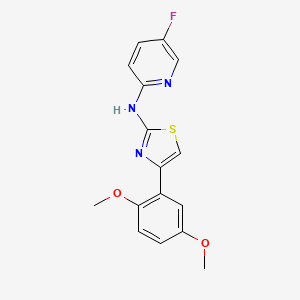 4-(2,5-dimethoxyphenyl)-N-(5-fluoropyridin-2-yl)thiazol-2-amine