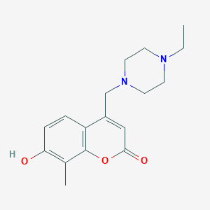 4-((4-ethylpiperazin-1-yl)methyl)-7-hydroxy-8-methyl-2H-chromen-2-one