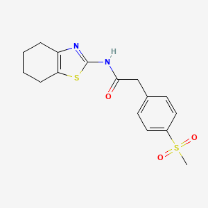 2-(4-(methylsulfonyl)phenyl)-N-(4,5,6,7-tetrahydrobenzo[d]thiazol-2-yl)acetamide