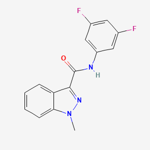 molecular formula C15H11F2N3O B2844956 N-(3,5-difluorophenyl)-1-methyl-1H-indazole-3-carboxamide CAS No. 1448132-29-3