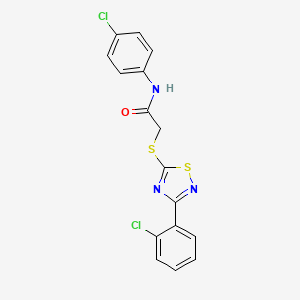 B2844965 N-(4-chlorophenyl)-2-((3-(2-chlorophenyl)-1,2,4-thiadiazol-5-yl)thio)acetamide CAS No. 864919-19-7