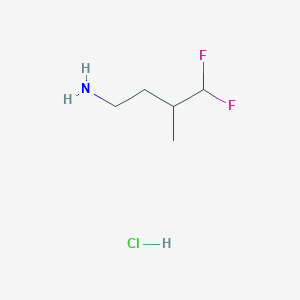 4,4-Difluoro-3-methylbutan-1-amine;hydrochloride