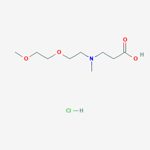 molecular formula C9H20ClNO4 B2844983 3-{[2-(2-Methoxyethoxy)ethyl](methyl)amino}propanoic acid hydrochloride CAS No. 2044796-95-2