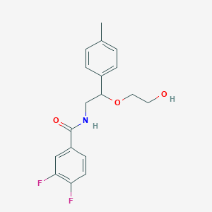 3,4-difluoro-N-(2-(2-hydroxyethoxy)-2-(p-tolyl)ethyl)benzamide