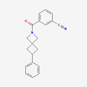 3-(6-Phenyl-2-azaspiro[3.3]heptane-2-carbonyl)benzonitrile