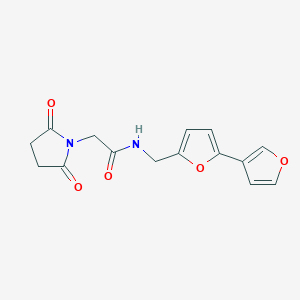 N-([2,3'-bifuran]-5-ylmethyl)-2-(2,5-dioxopyrrolidin-1-yl)acetamide