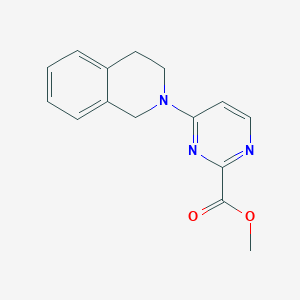 molecular formula C15H15N3O2 B2845135 Methyl 4-(1,2,3,4-tetrahydroisoquinolin-2-yl)pyrimidine-2-carboxylate CAS No. 2094874-81-2