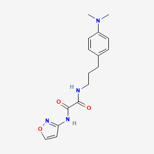 molecular formula C16H20N4O3 B2845137 N1-(3-(4-(dimethylamino)phenyl)propyl)-N2-(isoxazol-3-yl)oxalamide CAS No. 953911-93-8