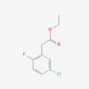 molecular formula C10H10ClFO2 B2845149 (5-Chloro-2-fluorophenyl)acetic acid ethyl ester CAS No. 1256481-71-6