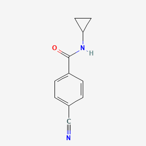 molecular formula C11H10N2O B2845168 4-cyano-N-cyclopropylbenzamide CAS No. 401589-88-6