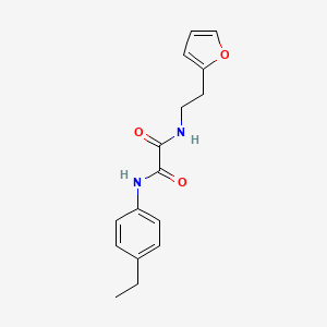 molecular formula C16H18N2O3 B2845174 N1-(4-ethylphenyl)-N2-(2-(furan-2-yl)ethyl)oxalamide CAS No. 898374-37-3