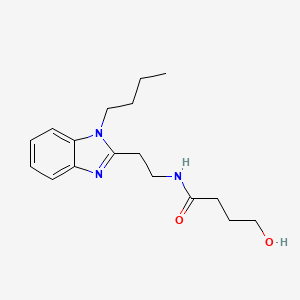 molecular formula C17H25N3O2 B2845175 N-[2-(1-butyl-1H-1,3-benzodiazol-2-yl)ethyl]-4-hydroxybutanamide CAS No. 943103-90-0