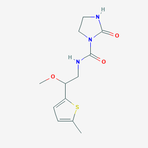 B2845178 N-(2-methoxy-2-(5-methylthiophen-2-yl)ethyl)-2-oxoimidazolidine-1-carboxamide CAS No. 1797876-00-6