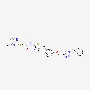 molecular formula C28H27N7O2S2 B2845201 Sirt2-IN-1 