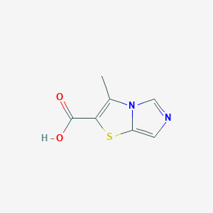 molecular formula C7H6N2O2S B2845247 3-Methylimidazo[4,3-b][1,3]thiazole-2-carboxylic acid CAS No. 1368324-11-1